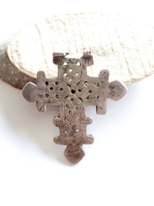 Ethiopian Christian silver cross pendant,Maria Theresa ,silver coin, Cross Pendant,Ethnic Tribal,Handmade Jewelry