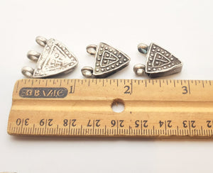 3 Antique Ethiopian Silver amulets Prayer Boxes Phallic Pendants,Hand Crafted Silver,Ethnic Jewelry,Tribal Jewelry,