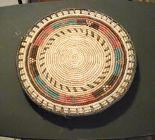 Load image into Gallery viewer, Ethiopian decorative basket handwoven basket large wall basket, African Art, Décor Baskets,bread basket,Ethiopian Basket

