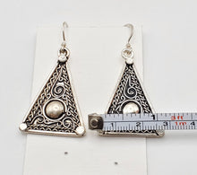 Load image into Gallery viewer, Moroccan Berber Filigree Sterling Silver Dangle Earrings silver 925,Berber Jewelry,sliver Earrings,Dangle &amp; Drop Earrings,
