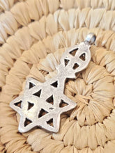 Load image into Gallery viewer, Ethiopian 925 silver Star of david pendant, silver Star ,silver Jewelry, Ethiopian Jewelry, Handcrafted pendant
