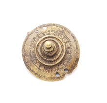 Load image into Gallery viewer, Antique Brass Shield Hair Ornament from Ethiopia tribal jewelry
