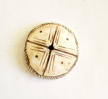 Load image into Gallery viewer, Old carved shell 1 Large Hair adornment/trade beads Berber Mauritania ,Hand Crafted ,CONUS SHELL ,Ethnic Jewelry,Tribal Jewelry
