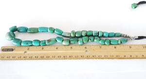 Ancient strand of Amazonite Stone Beads 87gr Mauritania African Trade,Berber Morocco