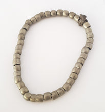 Load image into Gallery viewer, Antique Ethiopian 11&#39;&#39;strand of silver Heishi Anklet 1930s ,collectible silver,Ethnic silver Beads ,Jewelry Supplies Beads
