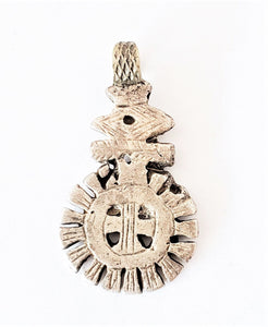 Antique Silver Ethiopian pendant Amulet pendant,Genuine old neckcross ,Good silver,Boho jewelry, Ethiopian jewelry