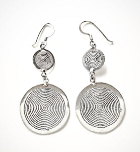 spiral of life Moroccan silver Earrings Ethnic Tribal,sterling 925,Earrings,spiral Earrings,Minimalist Earrings,Berber Earrings