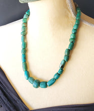 Load image into Gallery viewer, Ancient strand of Amazonite Stone Beads 87gr Mauritania African Trade,Berber Morocco
