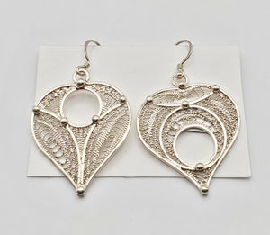 Moroccan Berber Filigree Sterling Silver Dangle Earrings silver 925,Berber Jewelry,sliver Earrings,Dangle & Drop Earrings,