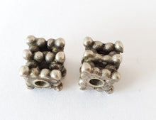 Load image into Gallery viewer, Old Silver Spacers Wheel Beads from Yemen circa 1930s beads ,Ethnic silver Beads ,Jewelry Supplies Beads
