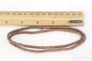 Antique Ethiopian 1 strand of Brass Heishi Anklet 1930s,collectible Brass,Ethnic Brass Beads ,Jewelry Supplies Beads