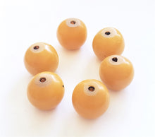 Load image into Gallery viewer, Antique African Ethiopian 6 Simulated AMBER beads Phenolic resin
