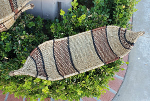 Ethiopian Handmade Woven Gambela Basket Canoe-Shaped,African Art, Décor Baskets,bread basket,Ethiopian Basket