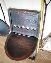Load image into Gallery viewer, African elegant decorated chair from the Oromo people in Ethiopia Early 1900s,African ,Art Décor,Home Décor, religious art
