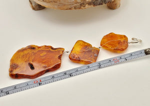 Baltic Amber Pendant, Unisex Amulet, Rough Gemstone cabochon, Unique Jewelry, Polished amber, Genuine amber, Amber Gemstone