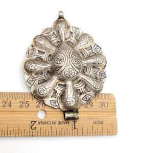 Antique Moroccan handmade Silver Berber PendantHand Crafted Silver,Pendants Necklace,Ethnic Jewelry,Tribal Jewelry