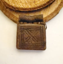 Load image into Gallery viewer, 1 Old Ethiopian Leather Healing Scroll Protection Amulet large size Kitabe,religious pendant,Ethiopian Amulet,Leather,Manuscripts Scroll
