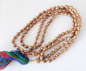 Ethiopian copper Prayer Beads Necklace,Hand Crafted, copper Beads,Ethnic Jewelry,Tribal Jewelry,