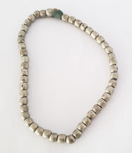Load image into Gallery viewer, Antique Ethiopian 12&#39;&#39;strand of silver Heishi Anklet 1930s ,collectible silver,Ethnic silver Beads ,Jewelry Supplies Beads
