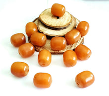 Load image into Gallery viewer, 1 Antique African Ethiopian Simulated AMBER bead Phenolic resin

