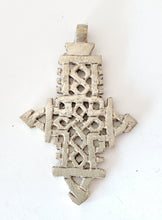 Load image into Gallery viewer, silver cross ,Coptic Cross ,Christian cross ,metal pendant, Ethiopian jewelry, Ethiopian Christian silver ,cross pendant
