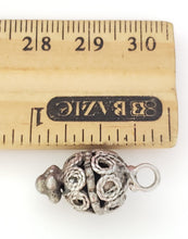 Load image into Gallery viewer, 3 Old Yemen silver bead circa 1930s
