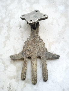 Moroccan Old Islamic hand of Fatima hamsa door knob very old knob ,Ancient Artifacts, Moroccan home decor, hamsa door knob
