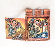 Load image into Gallery viewer, antique Ethiopian Coptic Christian painted Wooden Altar Icon African Tribal Art,African ,Art Décor,Home Décor, religious art
