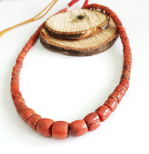 Load image into Gallery viewer, Antique Yemen natural Authentic Red Coral Beads necklace ,Coral necklace ,Islamic Beads ,vintage Coral, Old Yemen Coral ,Red Coral
