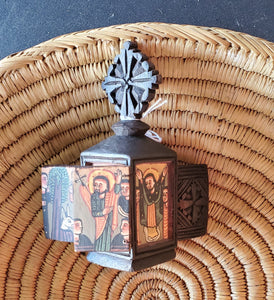 Ethiopian old Coptic Christian Wooden 4 Folding Altar Icon African Tribal Art,African ,Art Décor,Home Décor, religious art