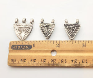 3 Antique Ethiopian Silver amulets Prayer Boxes Phallic Pendants,Hand Crafted Silver,Ethnic Jewelry,Tribal Jewelry,