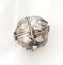 Load image into Gallery viewer, Old silver hallmarked beads from Yemen circa 1910s,Hand Crafted Silver,Ethnic Jewelry,Tribal Jewelry,
