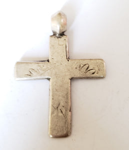 Antique Ethiopian Christian silver cross pendant,Amulet pendant,Genuine old neckcross,Good silver,Boho jewelry