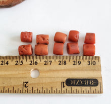 Load image into Gallery viewer, Antique Yemen natural Authentic Red Coral Small beads ,Old Coral ,Islamic Beads ,vintage Coral, Old Yemen Coral ,Red Coral
