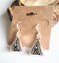Load image into Gallery viewer, Moroccan Berber Filigree Sterling Silver Dangle Earrings silver 925,Berber Jewelry,sliver Earrings,Dangle &amp; Drop Earrings,
