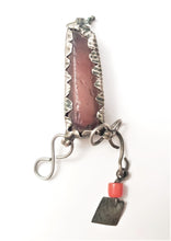 Load image into Gallery viewer, Antique Moroccan silver agate stone Pendant 1900s EthnicTribalHand Crafted Silver,Pendants Necklace,Ethnic Jewelry,Tribal Jewelry
