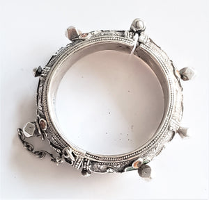 Antique Silver Moroccan Berber enamel Bracelet,ethnic tribal, tribal bracelets,Moroccan jewelry, ethnic jewelry, Tuareg bracelets