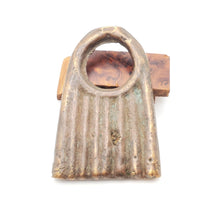 Load image into Gallery viewer, Antique Brass hair ring from Ethiopia tribal jewelry,African Trade,old African Beads,Collectible,Jewelry Making
