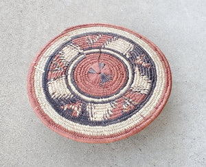 Ethiopian handwoven basket Round wall basket,African Art, Décor Baskets,Wicker Basket ,Flat Basket, Straw Basket ,Wall Boho Decor