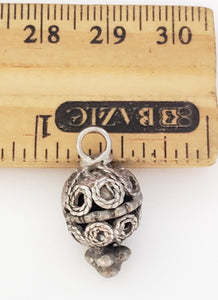 3 Old Yemen silver bead circa 1930s