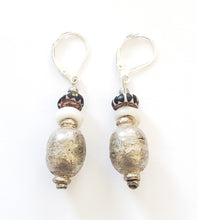 Load image into Gallery viewer, antique Chevron shell Beads silver Earrings Ethnic TribalEthnic Jewelry,sliver Earrings,Dangle &amp; Drop Earrings,Tribal Jewelry,
