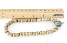 Load image into Gallery viewer, Antique Ethiopian 11&#39;&#39;strand of silver Heishi Anklet 1930s ,collectible silver,Ethnic silver Beads ,Jewelry Supplies Beads
