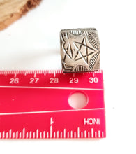 Load image into Gallery viewer, Moroccan antique Talismanic Berber Silver Ring size 8,tribal jewelry,Moroccan jewelry Hand Crafted ,Silver,Ethnic Jewelry,Tribal Jewelry
