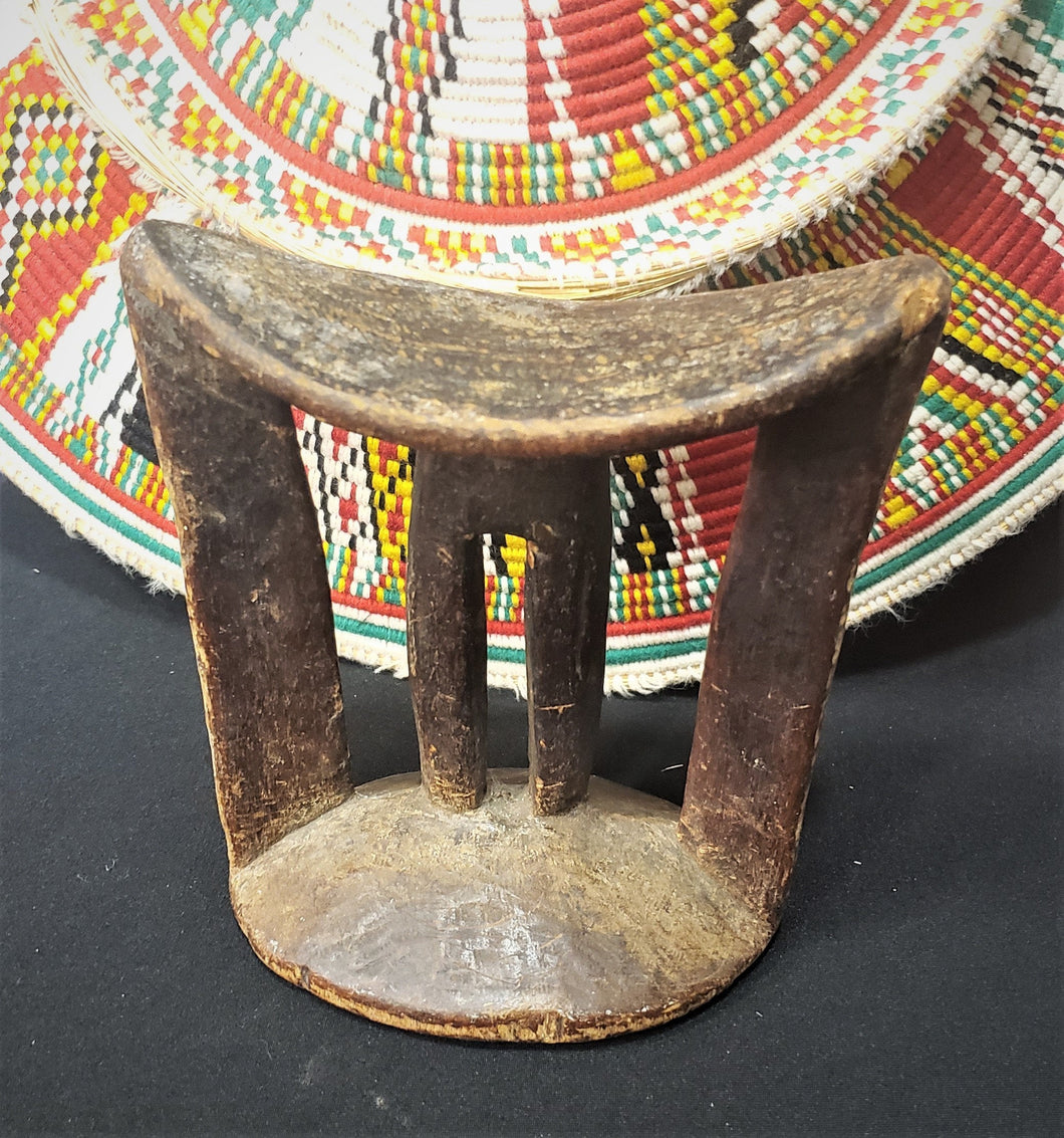 Antique Ethiopian Tribal Hand carved Headrest African Art Decor,African ,Art Décor,Home Décor, religious art