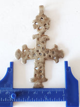 Load image into Gallery viewer, Unique Ethiopian Old Christian 2 side silver cross pendant,ethnic Ethiopian jewlery,Christian silver,Orthodox cross, lost wax,religion

