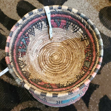 Load image into Gallery viewer, Ethiopian decorative basket handwoven basket large basket, African Art, Décor Baskets,bread basket,Ethiopian Basket
