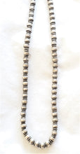 Load image into Gallery viewer, Antique Ethiopian silver Heishi Beads necklace,Hand Crafted Silver,Ethnic Jewelry,Tribal Jewelry,
