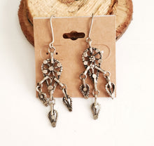 Load image into Gallery viewer, Antique Bawsani Yemen dangling Bells silver Earrings , yemeni jewelry,danglin Earrings,Bawsani Earrings
